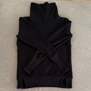 ALO Yoga Black Cowl Neck Sweater